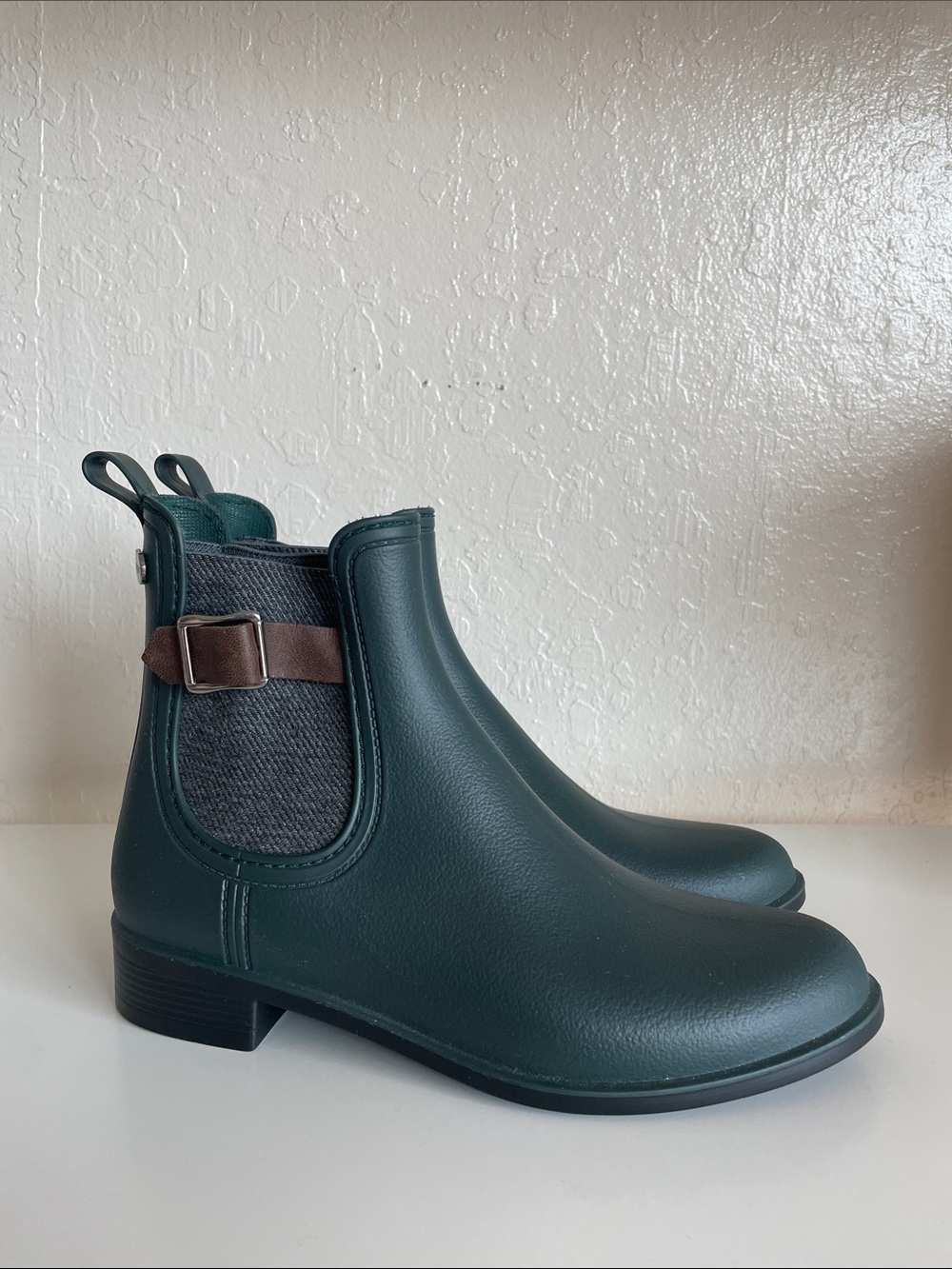Igor Dark Green Chelsea Rain Ankle Boots
